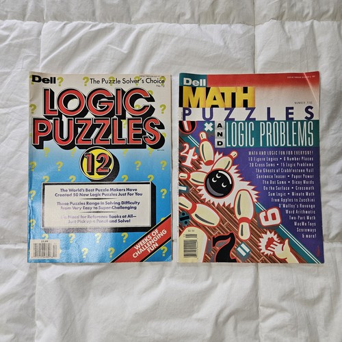 Vintage dell logic puzzles - vintage,